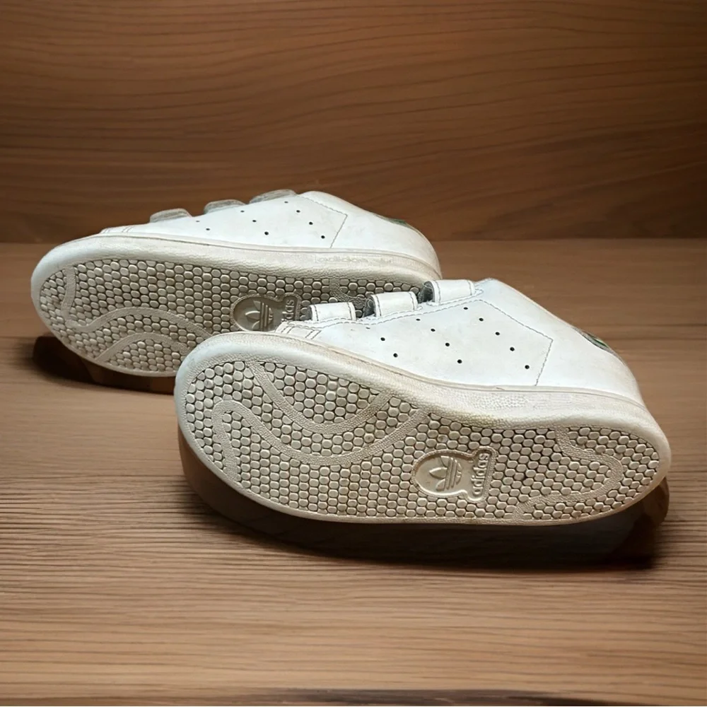 Adidas Stan Smith Shoes Green And White Size 10K Toddler Used Condition